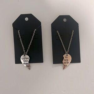 These are sister necklaces they are both included and are in great condition.
